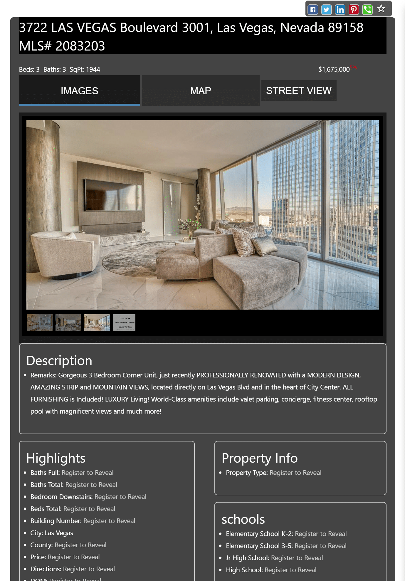 Listing Details Page